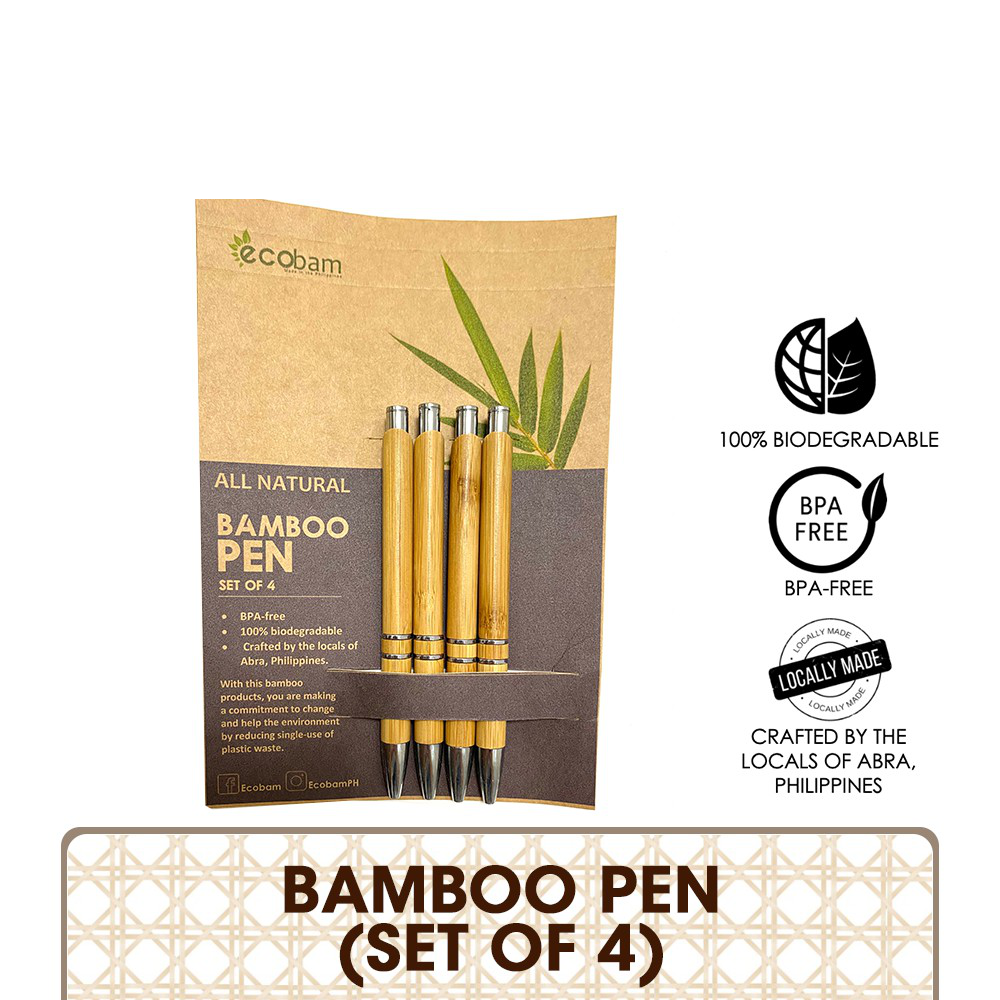 Ecobam Bamboo Pen (Set of 4)