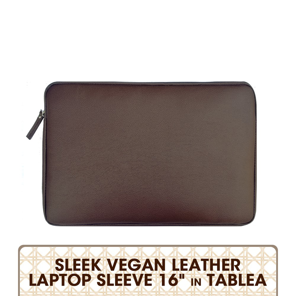 Sleek Vegan Leather Laptop Sleeve