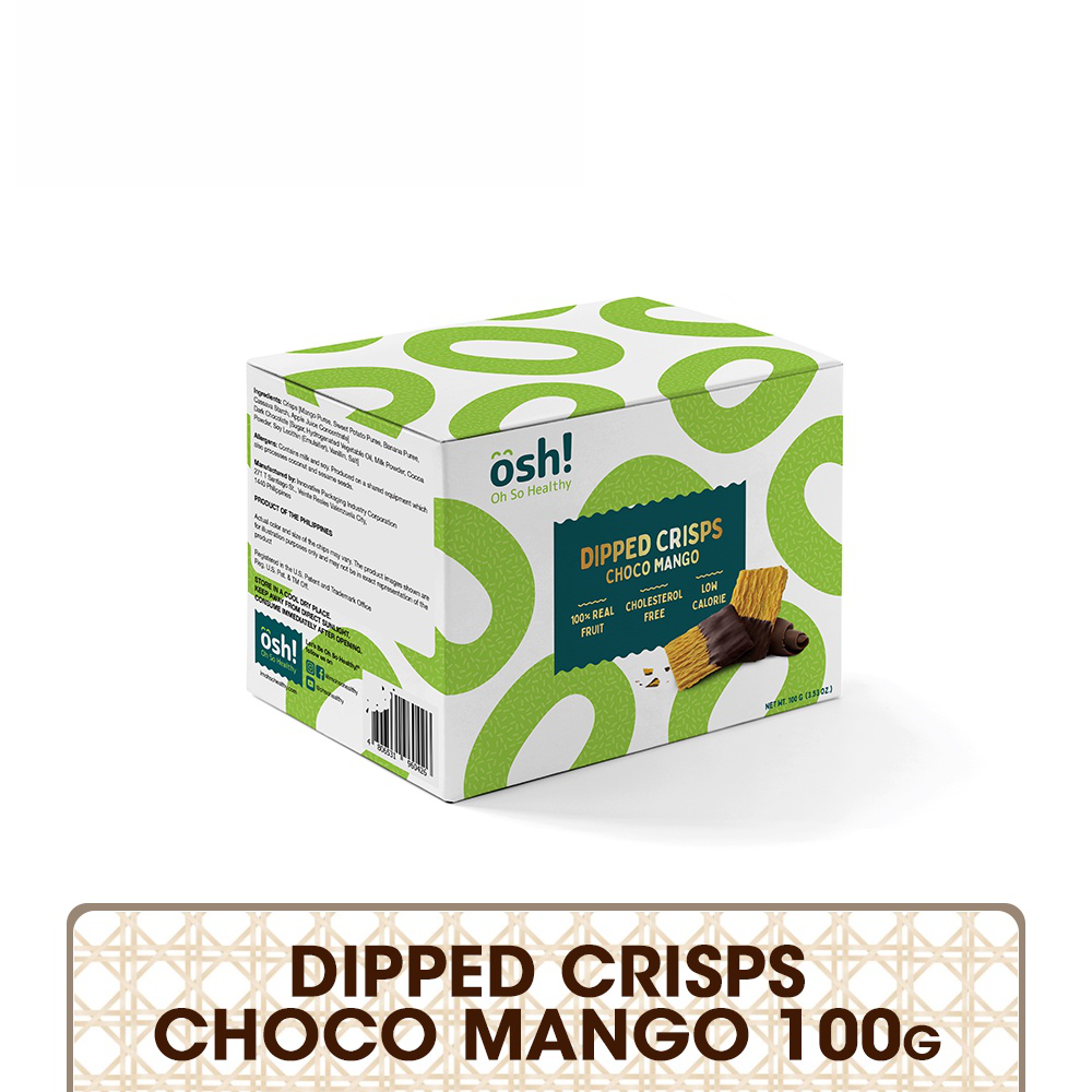 Oh So Healthy Dipped Crisps Choco Mango 100g